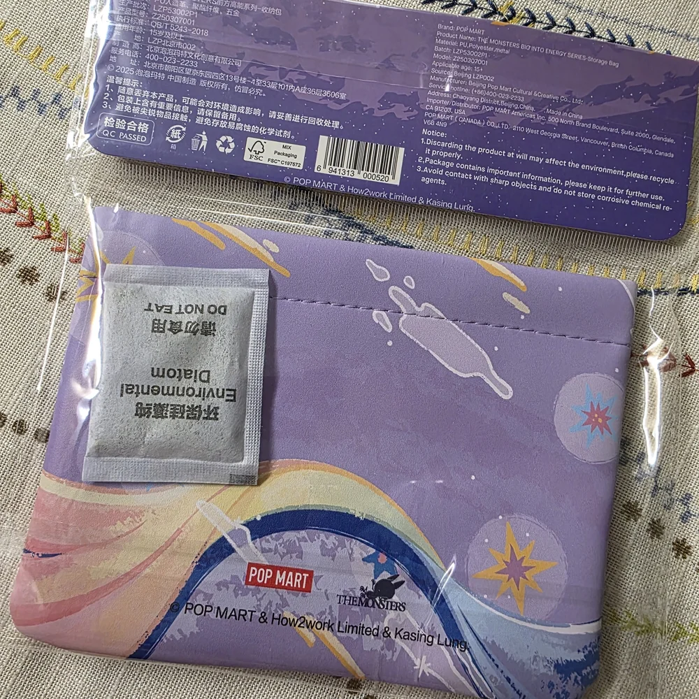 Big Into Energy Pouch Pop Mart Live Labubu Authentic